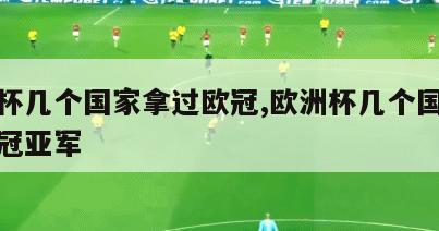 欧洲杯几个国家拿过欧冠,欧洲杯几个国家拿过欧冠亚军