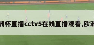 欧洲杯直播cctv5在线直播观看,欧洲杯