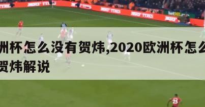 欧洲杯怎么没有贺炜,2020欧洲杯怎么没有贺炜解说